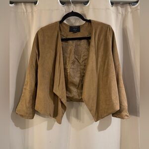 Iris Tan Suede Women's Blazer